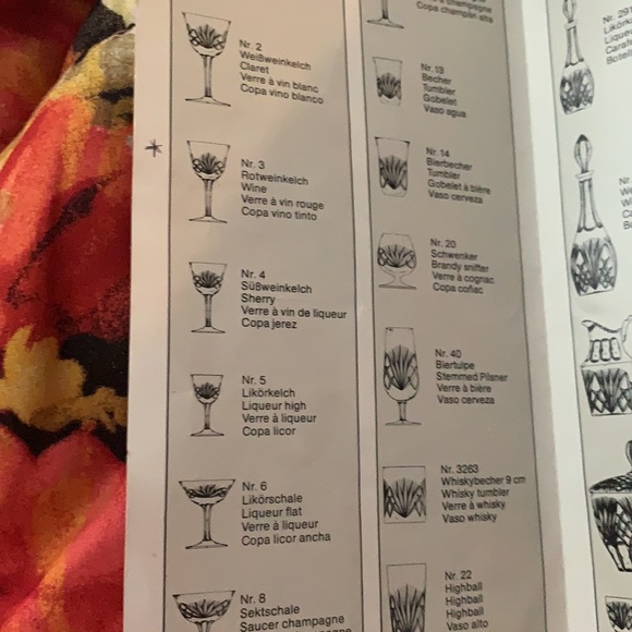 Nachtmann Bleikristal Cordial Glasses set of 7 - Picture 4 of 5